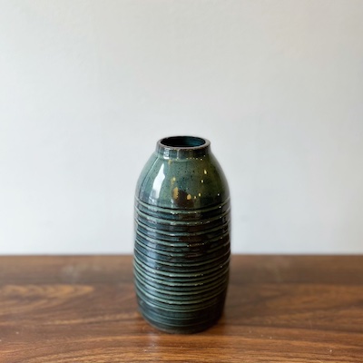 Blue in Green Vase